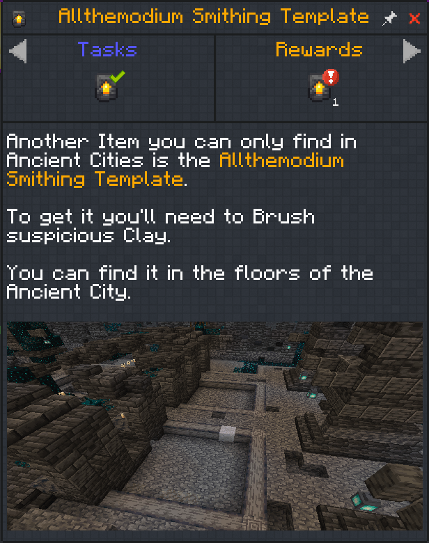 Finding the AllTheModium Smithing Template in ATM 10
