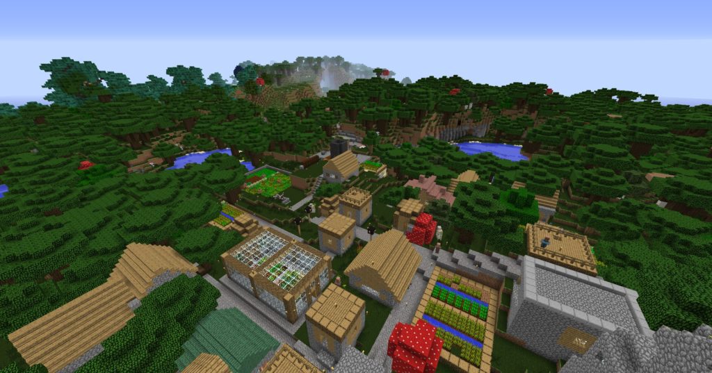 Minecraft Village in Infinity Evolved